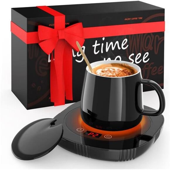 Coffee Mug Warmer Set with Auto Shut Off w/ 2 Temp Settings,1 - 12H Setting